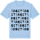 Blue Soul t-shirt med Änget ordlek t-shirt