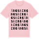 Pink Cotton t-shirt med Ängsberg ordlek t-shirt