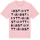 Pink Cotton t-shirt med Anstahyttan ordlek t-shirt