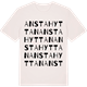 Vintage White t-shirt med Anstahyttan ordlek t-shirt