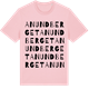 Pink Cotton t-shirt med Anundberget ordlek t-shirt