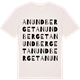 Vintage White t-shirt med Anundberget ordlek t-shirt