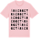 Pink Cotton t-shirt med Årberget ordlek t-shirt
