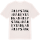 Vintage White t-shirt med Årbysänkan ordlek t-shirt