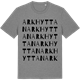 Mid Heather Gray t-shirt med Arkhyttan ordlek t-shirt
