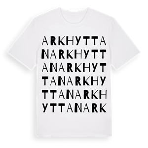Arkhyttan ordlek t-shirt – ekologisk bomull t-shirt från Pinshirt