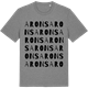 Mid Heather Gray t-shirt med Arons ordlek t-shirt