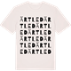 Vintage White t-shirt med Ärtled ordlek t-shirt