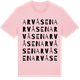 Pink Cotton t-shirt med Arvåsen ordlek t-shirt