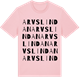 Pink Cotton t-shirt med Arvslindan ordlek t-shirt