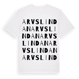 Arvslindan ordlek t-shirt – ekologisk bomull t-shirt från Pinshirt