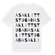 Asaklittstugan ordlek t-shirt