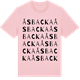 Pink Cotton t-shirt med Åsbacka ordlek t-shirt