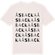 Vintage White t-shirt med Åsbacka ordlek t-shirt