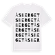 White t-shirt med Åsberget ordlek t-shirt