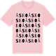 Pink Cotton t-shirt med Åsbo ordlek t-shirt