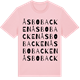 Pink Cotton t-shirt med Åsbobacken ordlek t-shirt