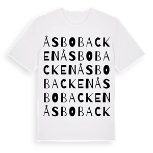 Åsbobacken ordlek t-shirt – ekologisk bomull t-shirt från Pinshirt