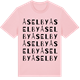 Pink Cotton t-shirt med Åselby ordlek t-shirt