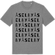 Mid Heather Gray t-shirt med Åselby ordlek t-shirt
