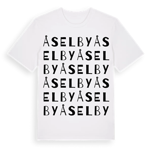 Åselby ordlek t-shirt – ekologisk bomull t-shirt från Pinshirt
