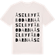 Vintage White t-shirt med Åselbyfäbodarna ordlek t-shirt