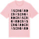 Pink Cotton t-shirt med Åsengården ordlek t-shirt