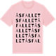 Pink Cotton t-shirt med Åsfallet ordlek t-shirt