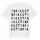 White t-shirt med Åsfallet ordlek t-shirt