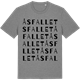Mid Heather Gray t-shirt med Åsfallet ordlek t-shirt