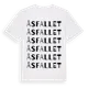 White t-shirt med Åsfallet ordlek t-shirt