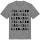 Mid Heather Gray t-shirt med Åskakbodarna ordlek t-shirt