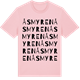 Pink Cotton t-shirt med Åsmyren ordlek t-shirt