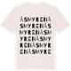 Vintage White t-shirt med Åsmyren ordlek t-shirt