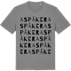 Mid Heather Gray t-shirt med Aspåker ordlek t-shirt