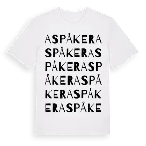 Aspåker ordlek t-shirt – ekologisk bomull t-shirt från Pinshirt