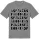 Mid Heather Gray t-shirt med Aspåkers fäbodar ordlek t-shirt