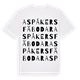 Aspåkers fäbodar ordlek t-shirt