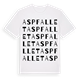 White t-shirt med Aspfallet ordlek t-shirt