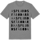 Mid Heather Gray t-shirt med Asplundsfäbodarna ordlek t-shirt