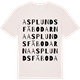 Vintage White t-shirt med Asplundsfäbodarna ordlek t-shirt