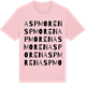 Pink Cotton t-shirt med Aspmoren ordlek t-shirt
