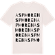 Vintage White t-shirt med Aspmoren ordlek t-shirt