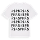 White t-shirt med Aspnäs ordlek t-shirt