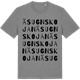 Mid Heather Gray t-shirt med Äsugnskojan ordlek t-shirt