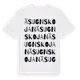 White t-shirt med Äsugnskojan ordlek t-shirt