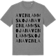 Mid Heather Gray t-shirt med Avenlammskojan ordlek t-shirt