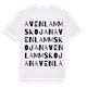 Avenlammskojan ordlek t-shirt