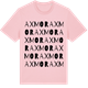 Pink Cotton t-shirt med Axmor ordlek t-shirt