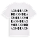 White t-shirt med Axmor ordlek t-shirt